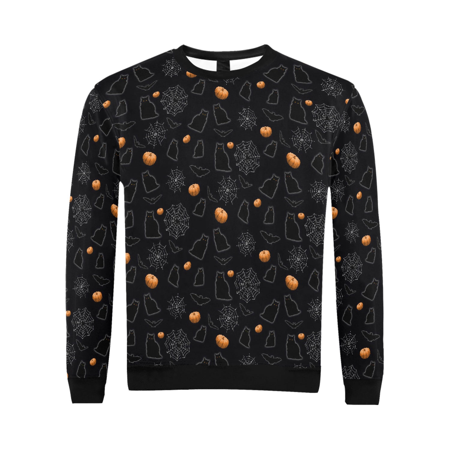 Black Cat Pumpkin Sweater