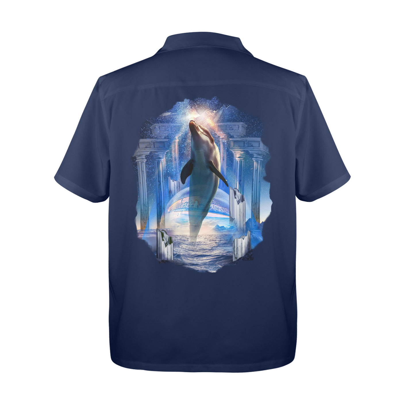 Dolphin Hawaiian Shirt | Button Up Down Shirt