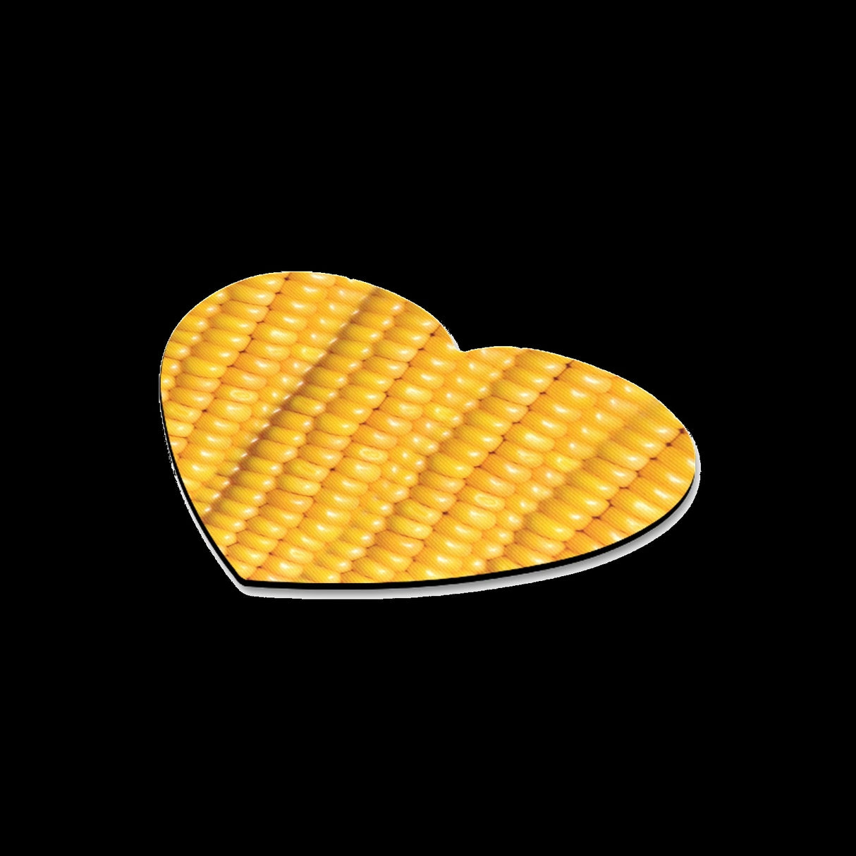Corn Cob Heart Mousepad - Funny Food Desk Gift