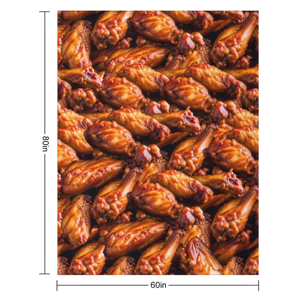 Chicken Wing Throw Blanket