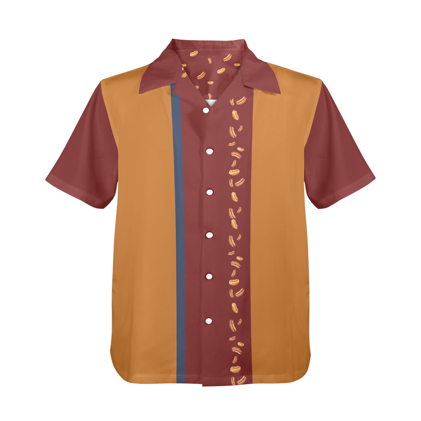 Hot Dog Hawaiian Shirt | Button Up Down Shirt