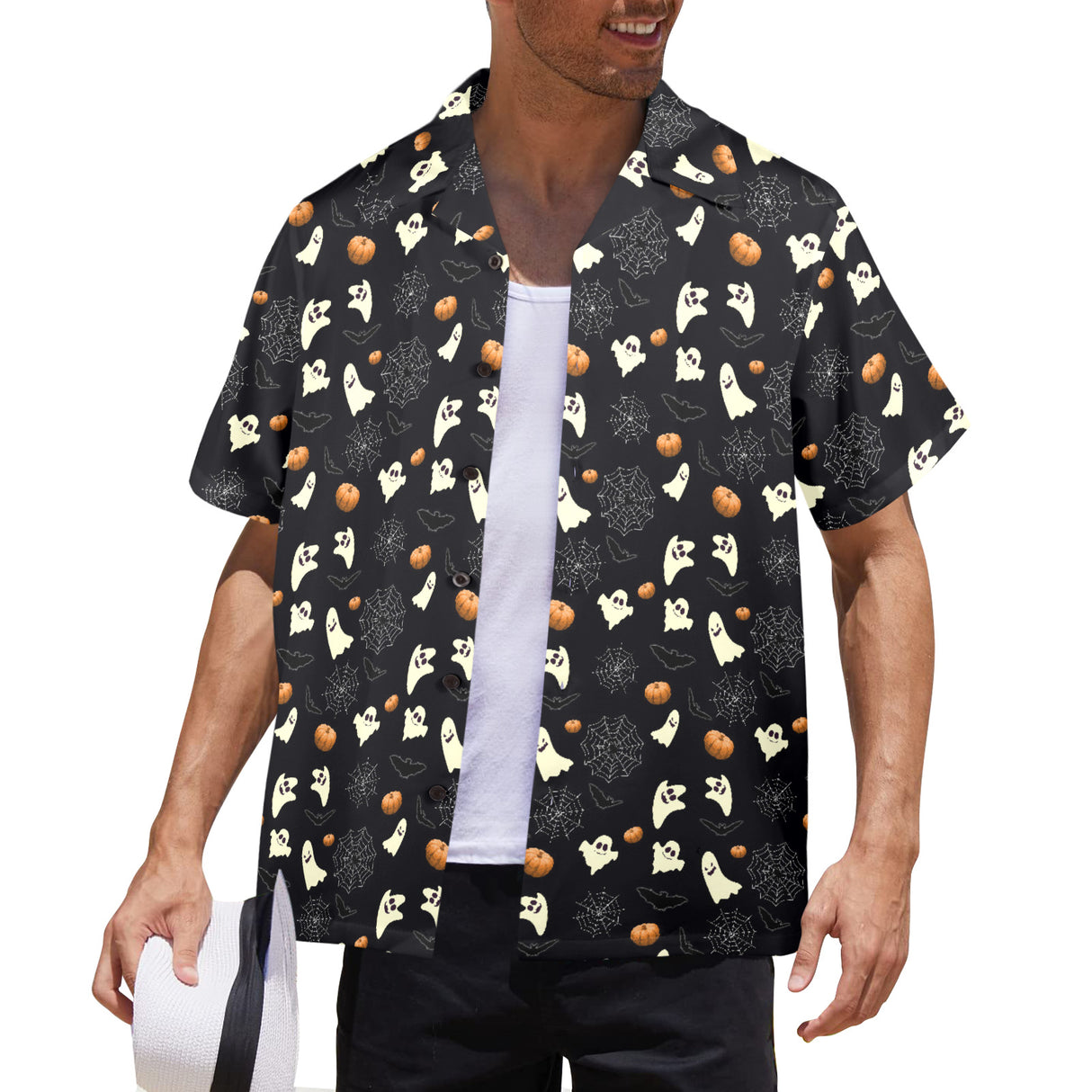 Ghost Halloween Hawaiian Shirt | Button Up Down Shirt
