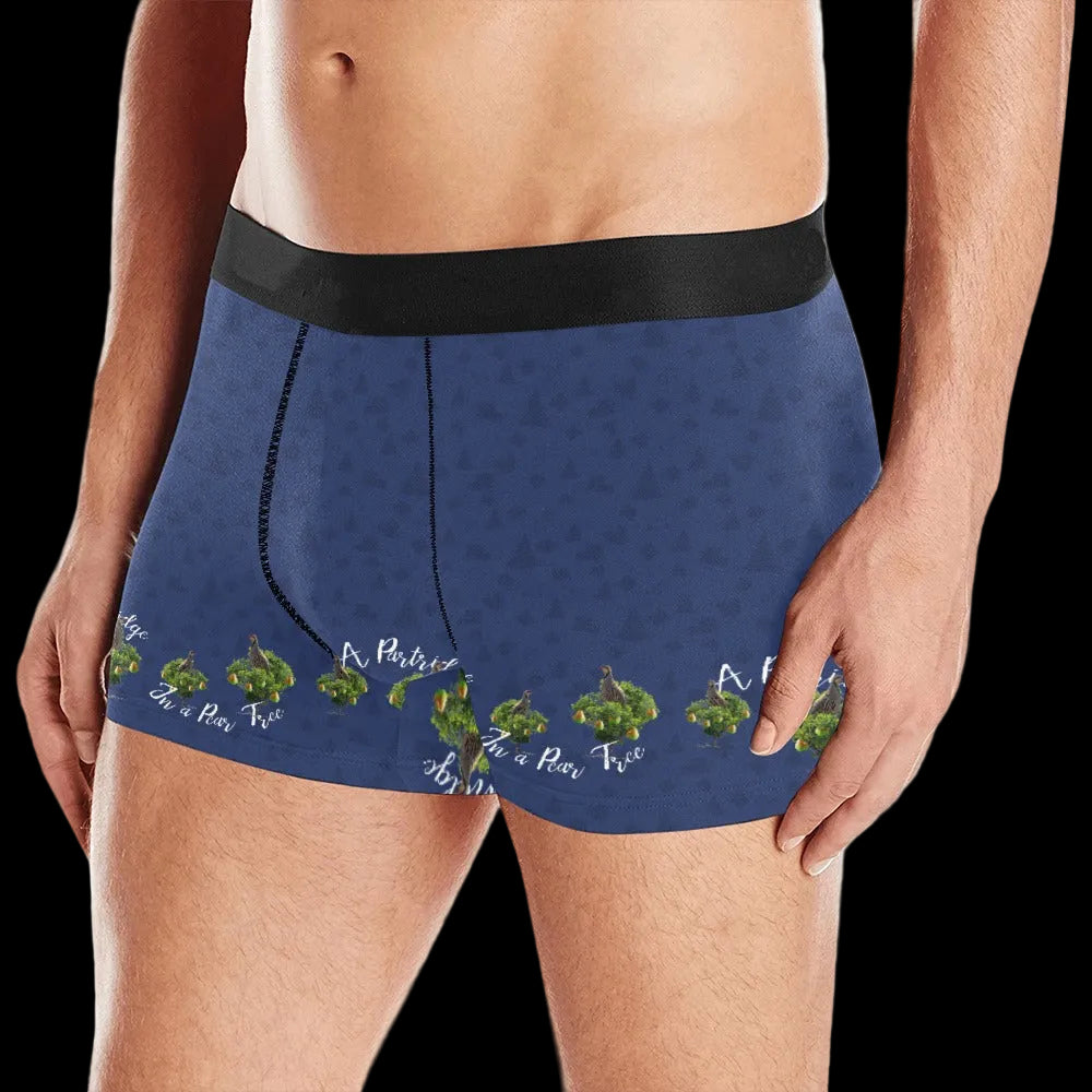 Partridge Pear Tree Christmas Boxer Brief Boxers