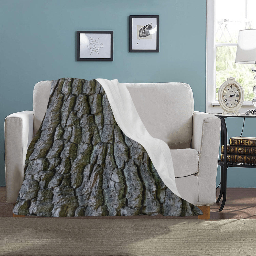 Tree Bark Throw Blanket