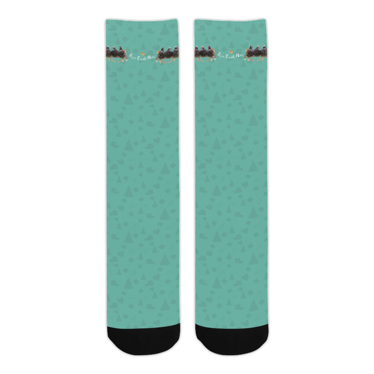 3 French Hens Christmas Socks