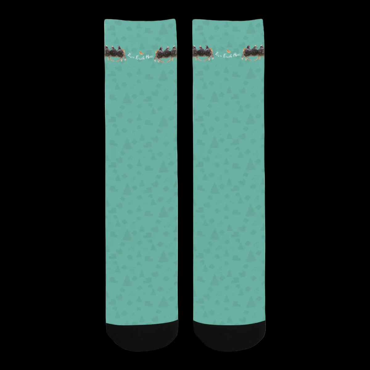 3 French Hens Christmas Socks