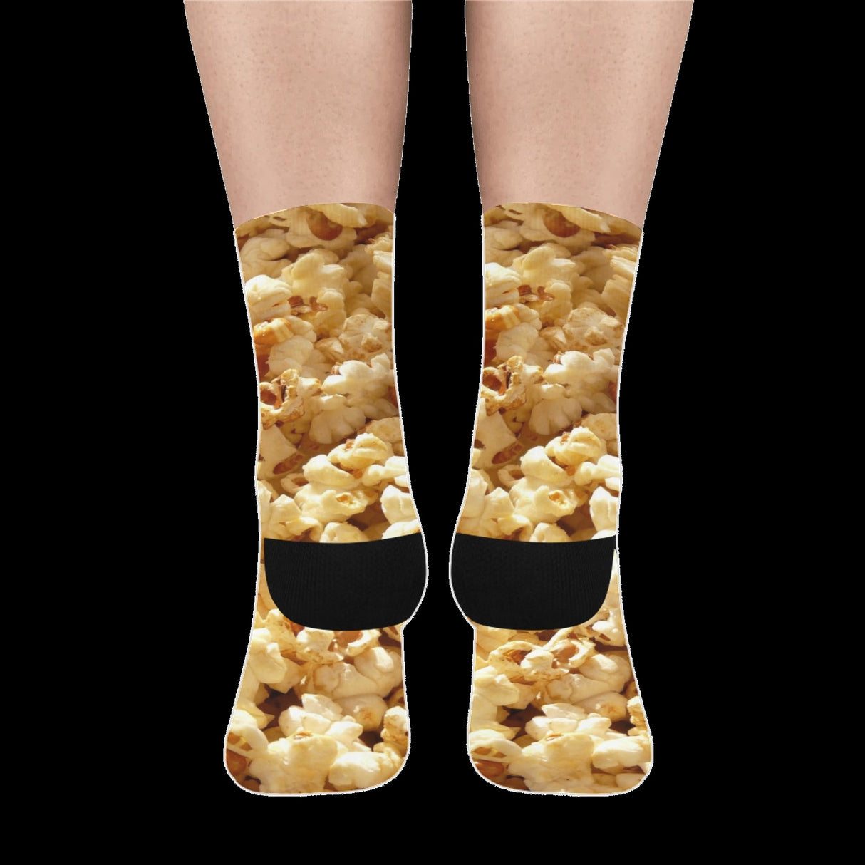 Popcorn Socks - Funny Movie Night Crew Socks