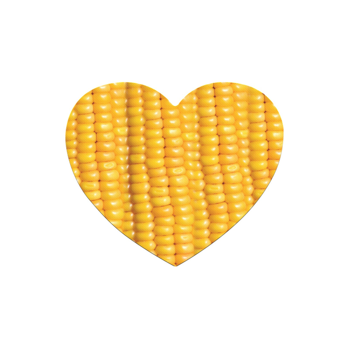 Corn Cob Heart-Shaped Mousepad