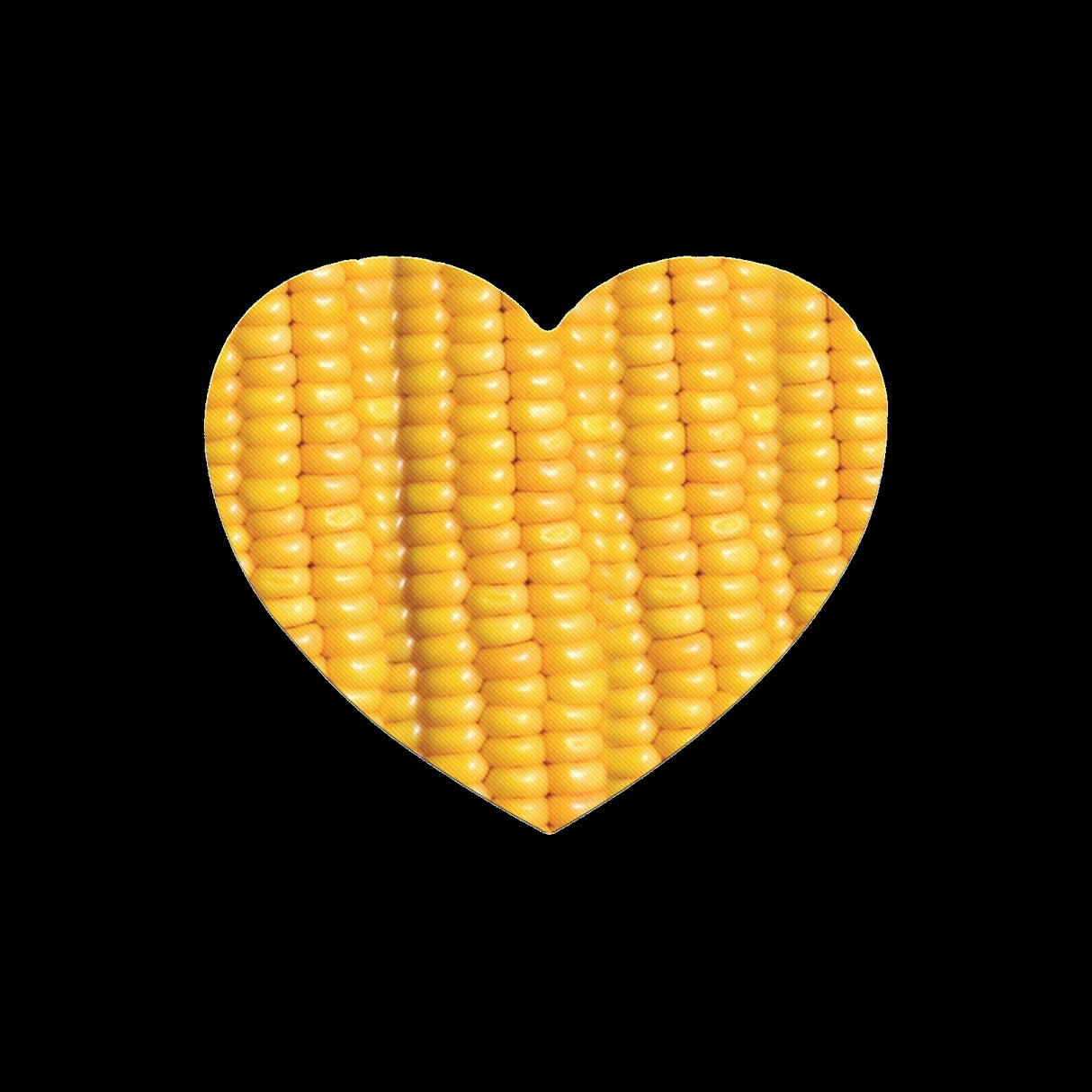 Corn Cob Heart Mousepad - Funny Food Desk Gift