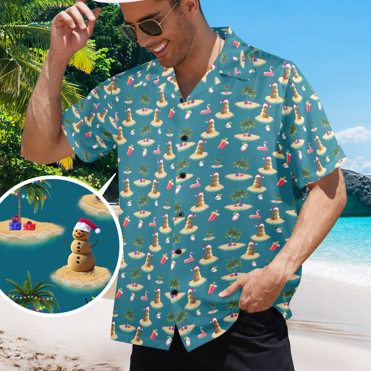 Christmas in July Vacay Hawaiian Shirt