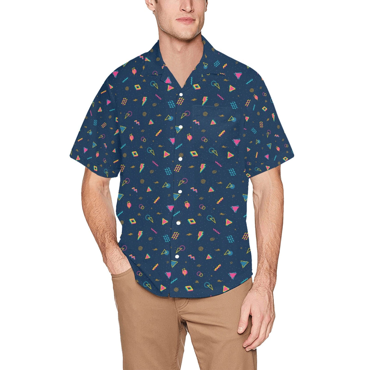 Arcade Floor Carpet Pattern Hawaiian Shirt | Button Up Down Shirt - Random Galaxy