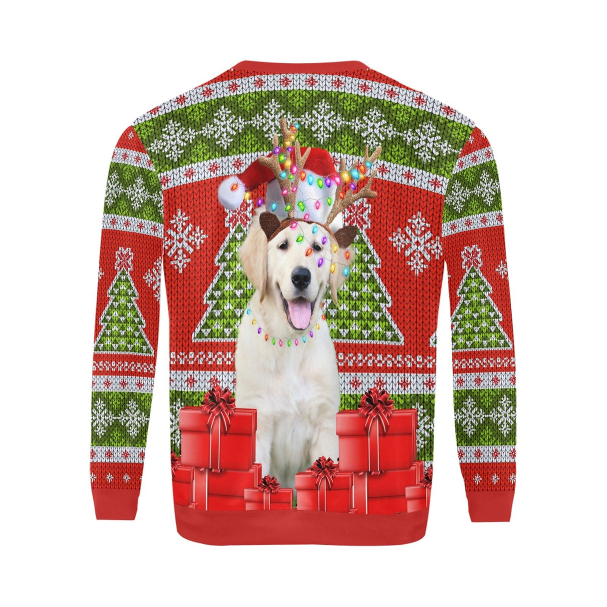 Golden Retriever Ugly Christmas Sweater - Random Galaxy