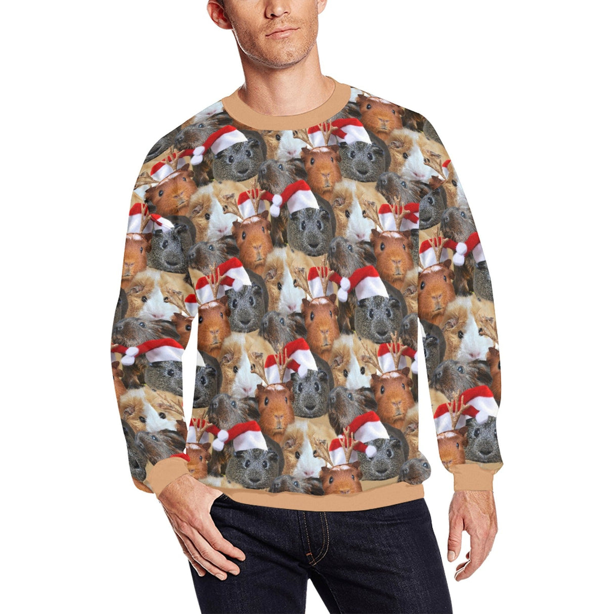 Guinea Pig Ugly Christmas Sweater - Random Galaxy