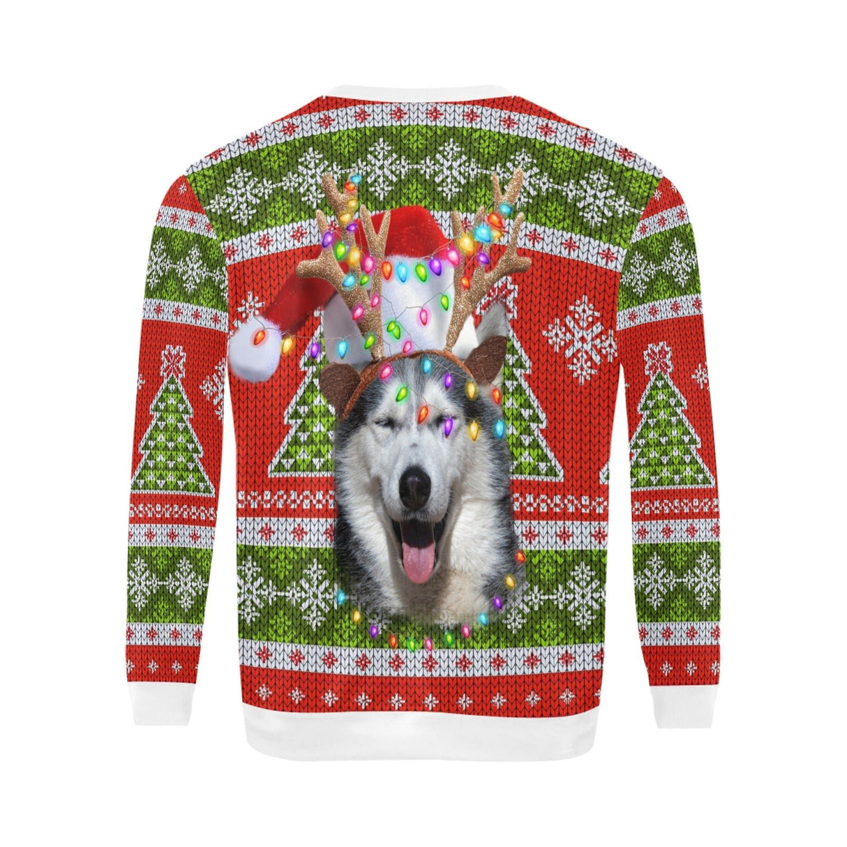 Husky Ugly Christmas Sweater - Random Galaxy