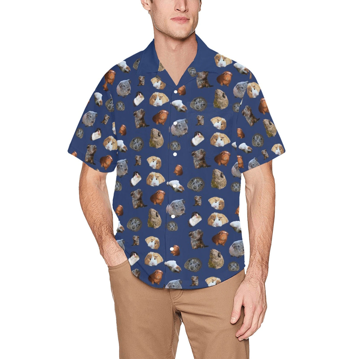 Men's All Over Print Hawaiian Shirt With Chest Pocket(ModelT58) - Inkedjoy