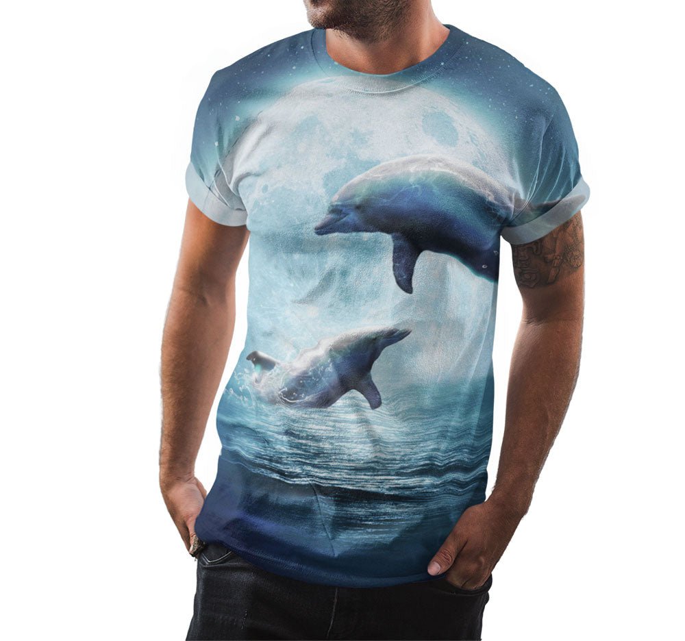 Moon Dolphin Shirt - Random Galaxy Official