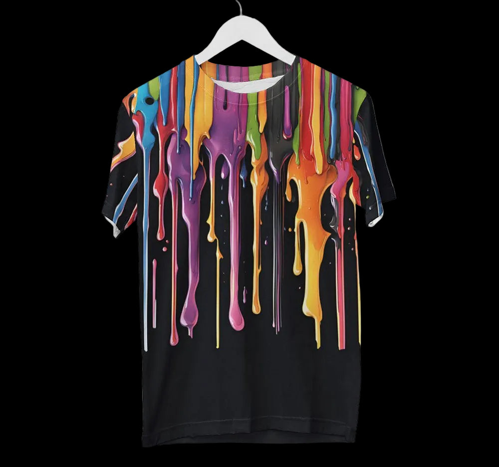 Paint Drip Splatter Shirt - Random Galaxy