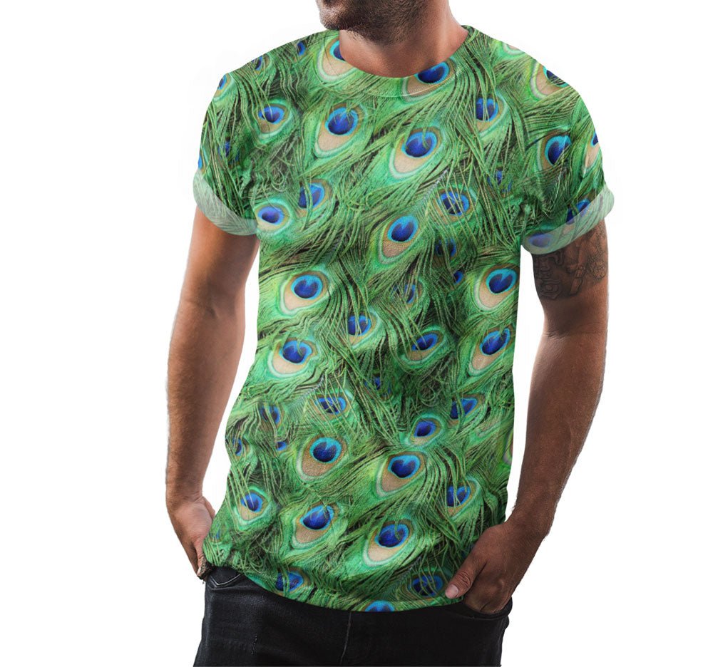 Peacock Feather Shirt | AOP 3D Tee Shirts - Random Galaxy