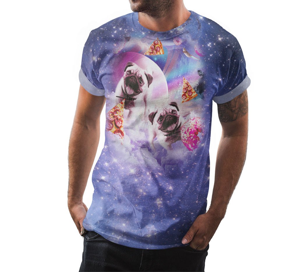 Space Pugs In The Clouds Shirt - Random Galaxy Official