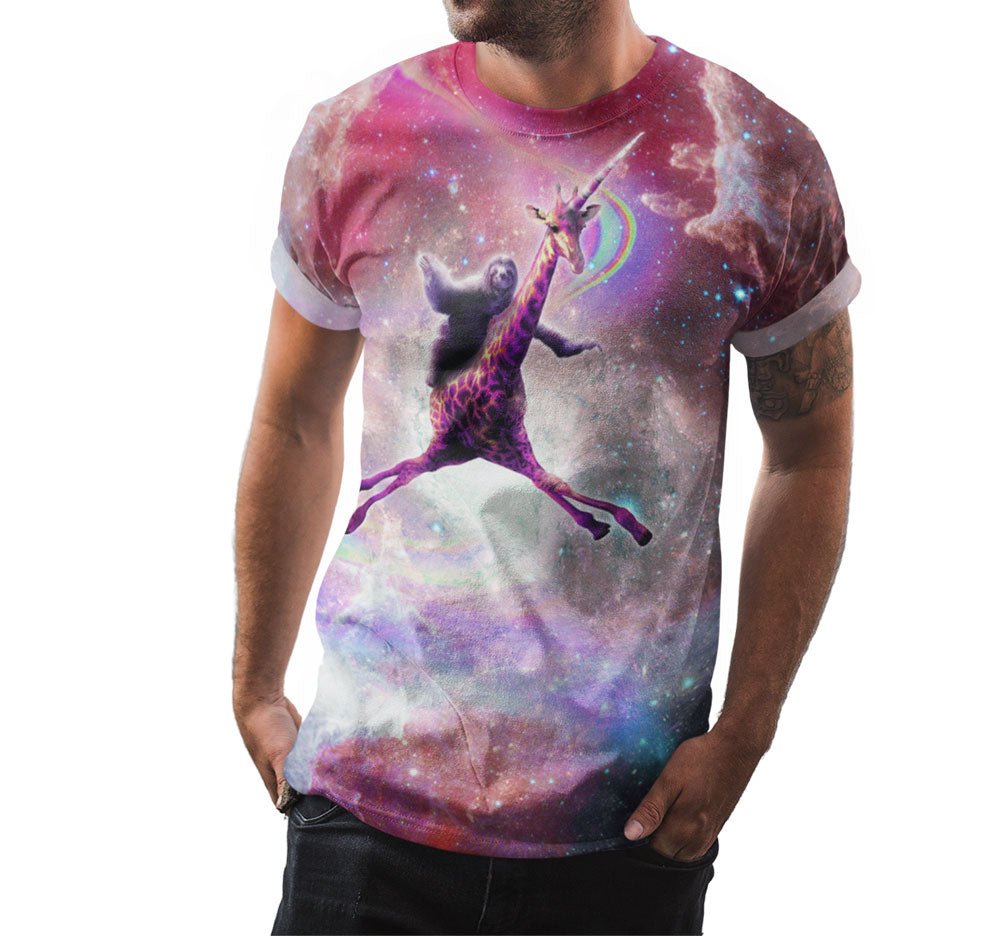 Space Sloth Giraffe Shirt - Random Galaxy Official