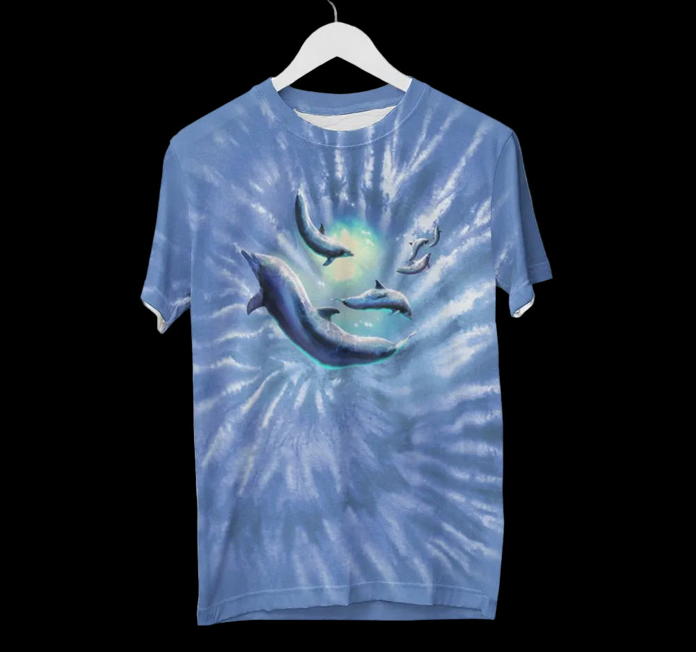 Tie Dye Dolphin Shirt - Random Galaxy