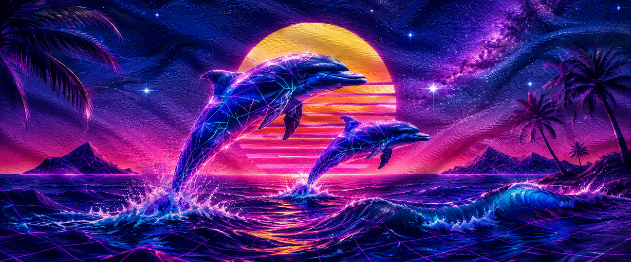Retro Dolphin Shirts & Gifts