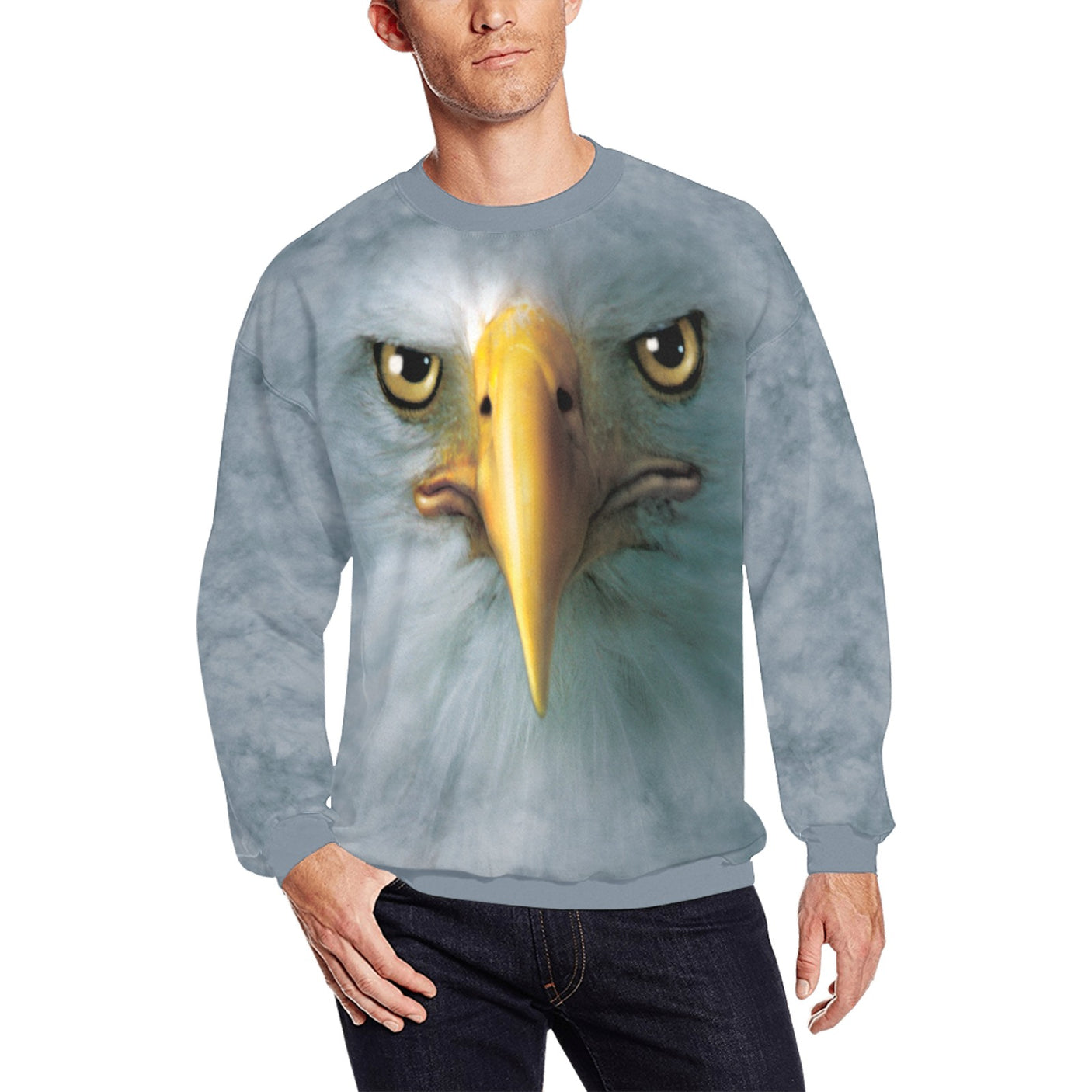 Bald Eagle Face Sweater