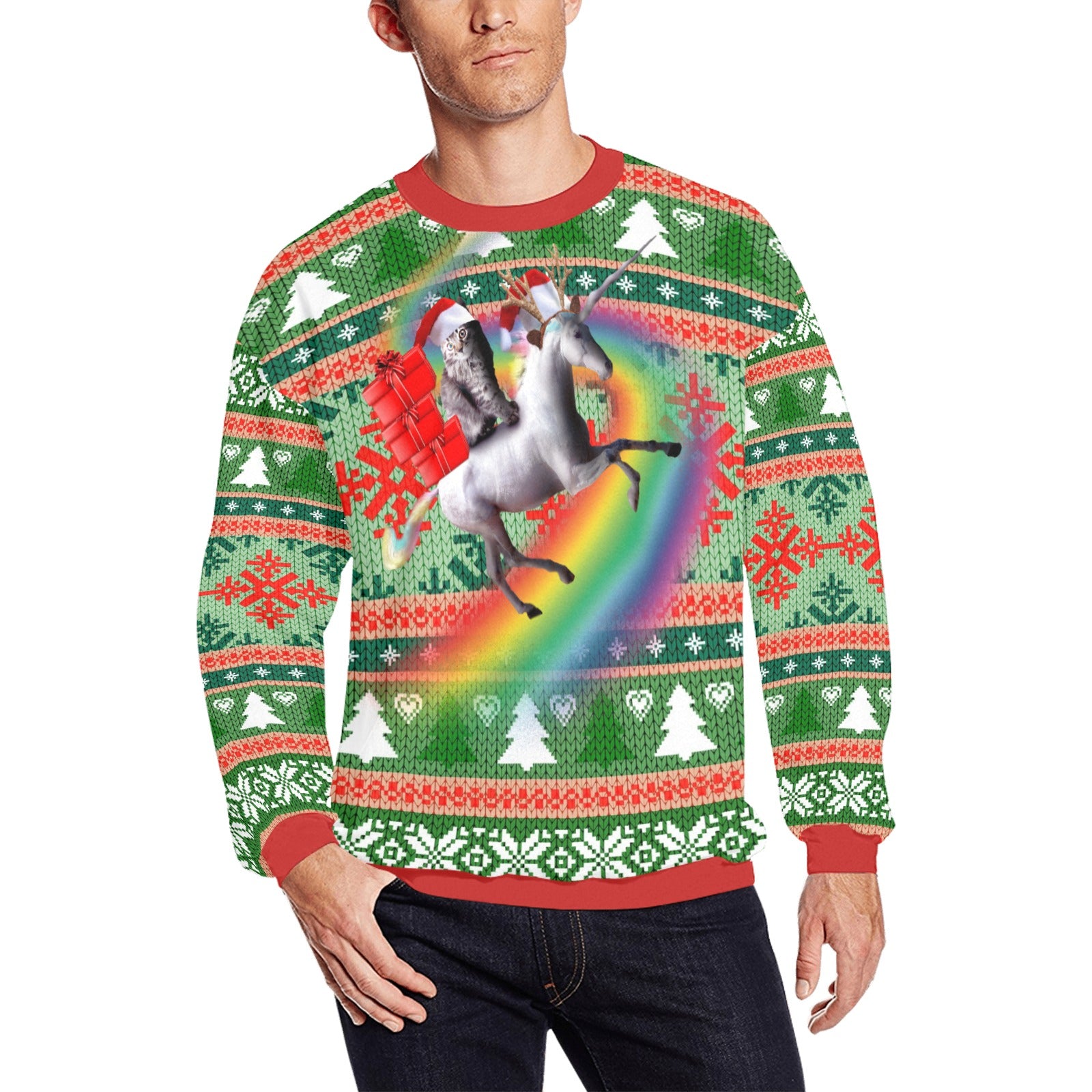 Christmas unicorn sweater best sale