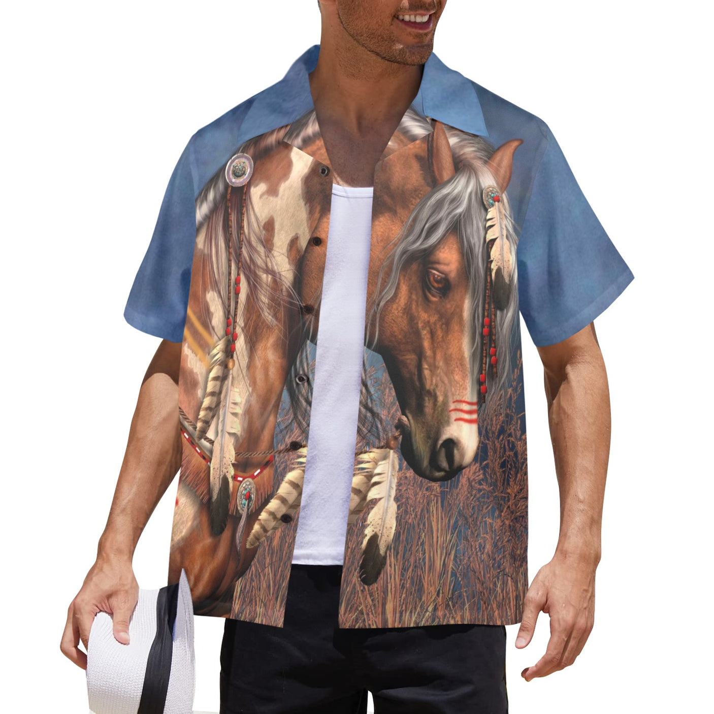 Laurie Prindle 'War Pony' Hawaiian Shirt