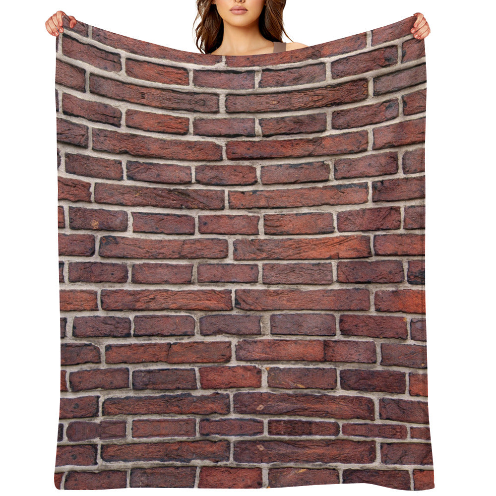 Brick Wall Throw Blanket