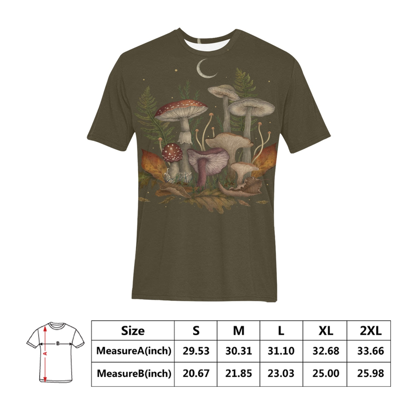 Episodic Drawing Autumn Mushrooms Shirt