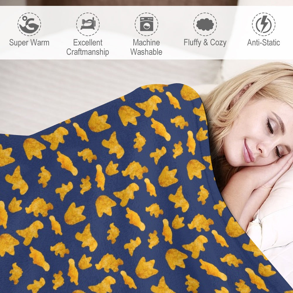 Dino Nuggets Throw Blanket