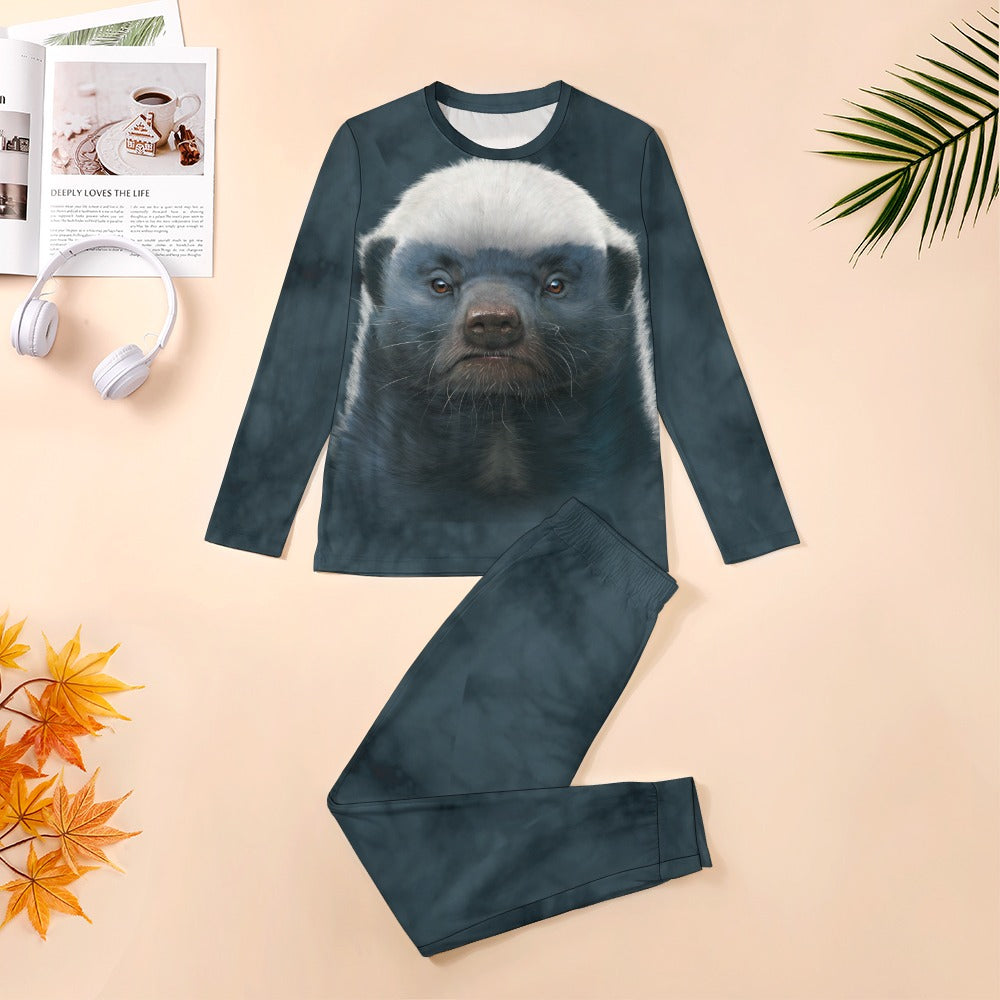 Honey Badger Face Pajamas