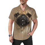 Pug Face Hawaiian Shirt | Button Up Down Shirt