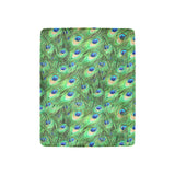 Peacock Feather Throw Blanket