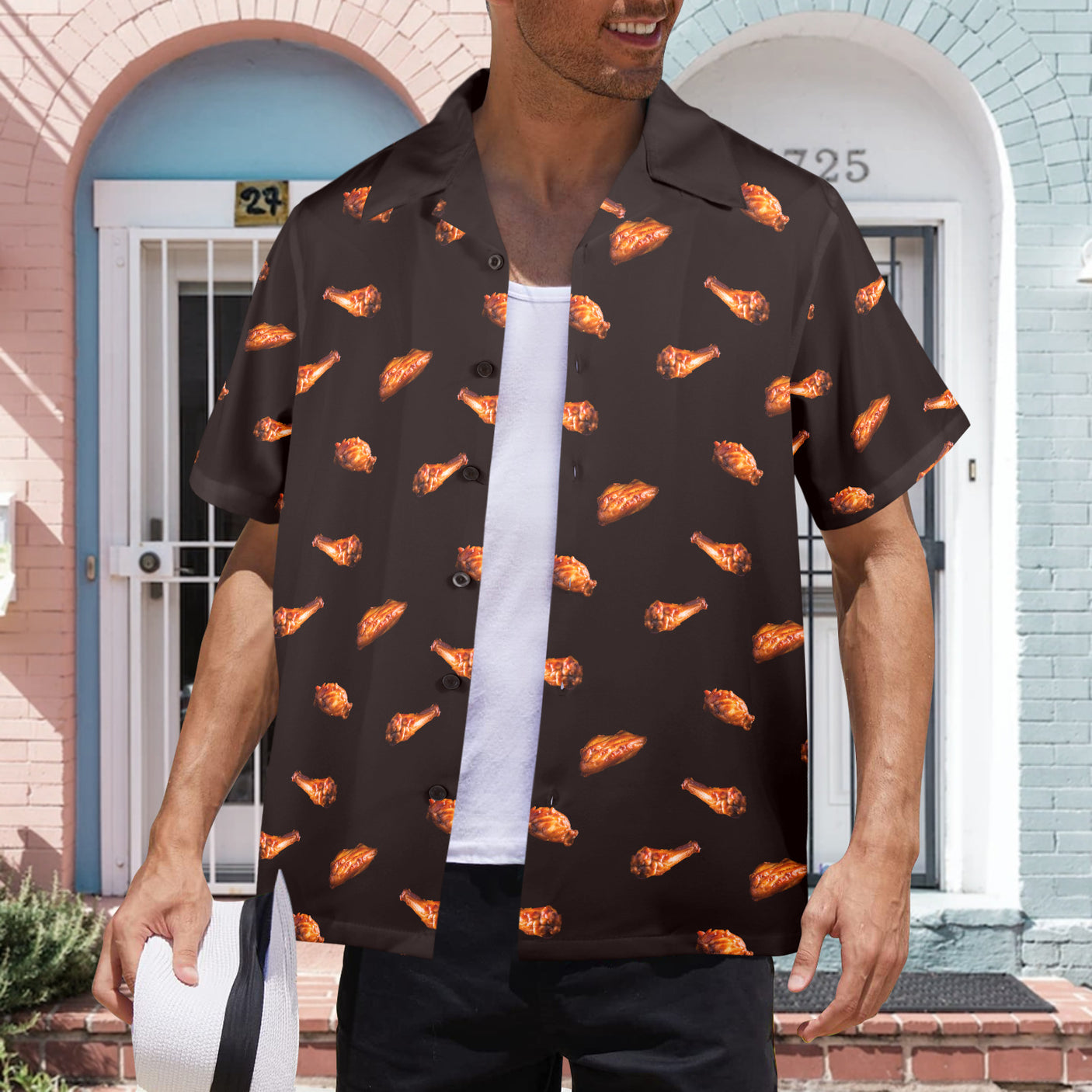 Chicken Wing Hawaiian Shirt | Button Up Down Shirt