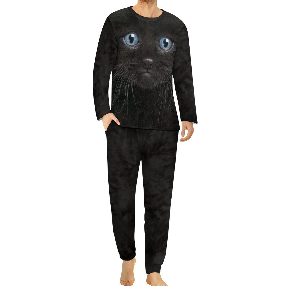 Black Kitten Face Pajamas