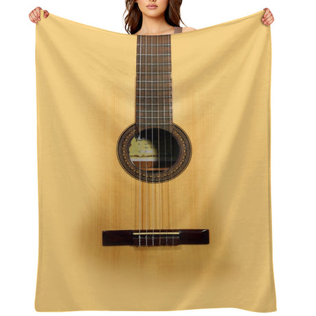 Acoustic Guitar Throw Blanket
