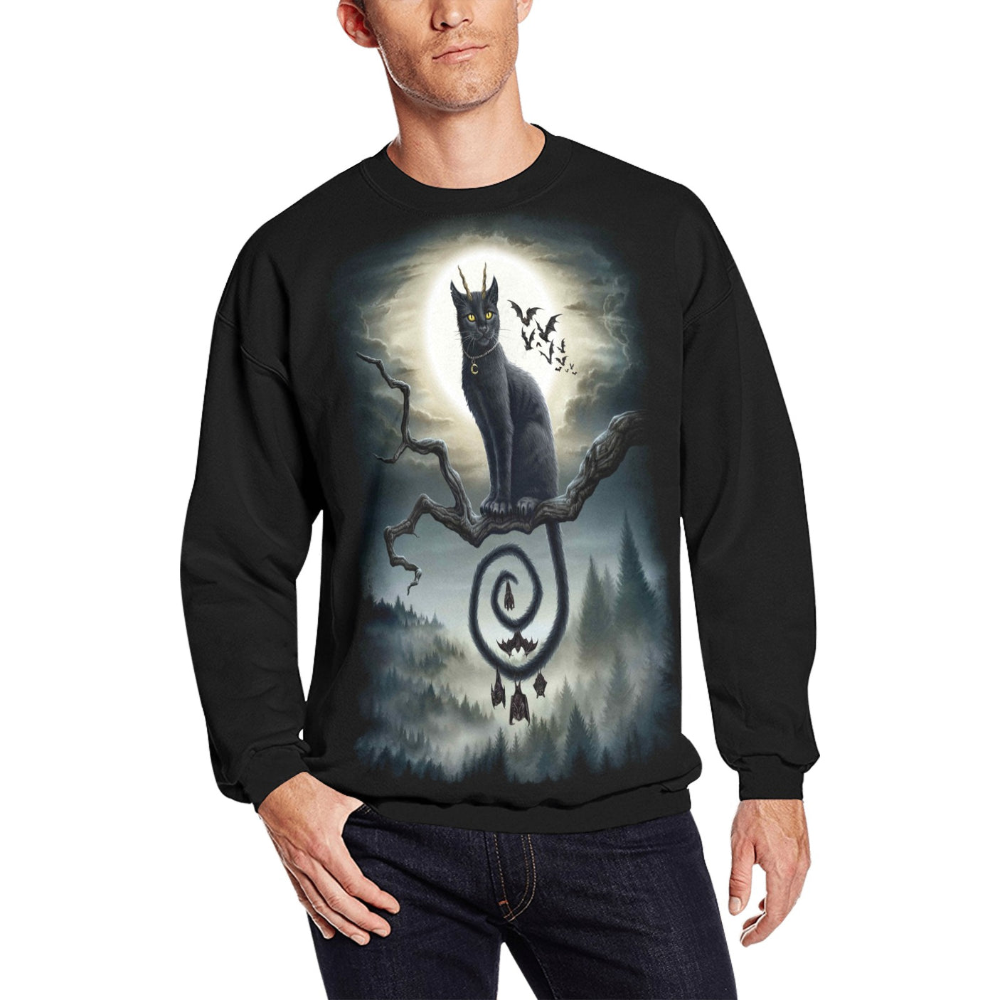 Moonlight Companions, Sarah Richter Art Sweatshirt