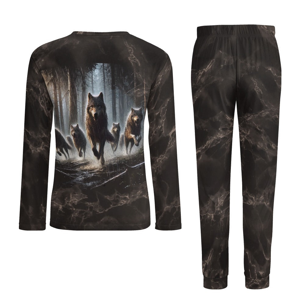 Rainforest Wolf Pajamas