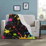 Paint Splatter Throw Blanket