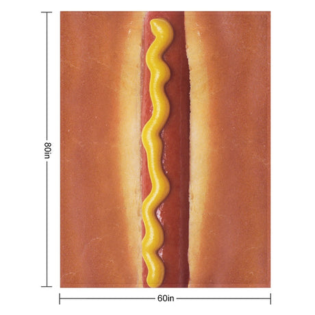 Hot Dog Throw Blanket