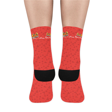 4 Calling Birds Christmas Socks