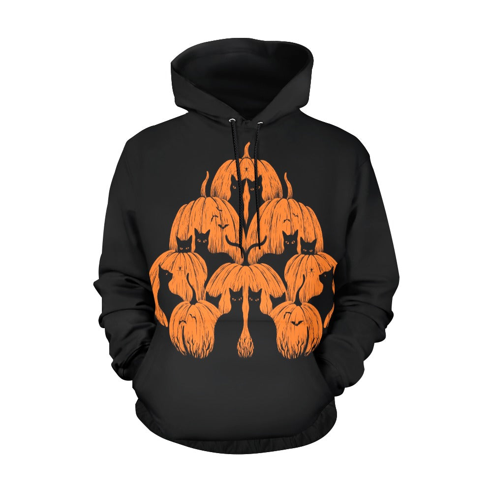 Episodic Drawing Pumpkin Cat Hoodie