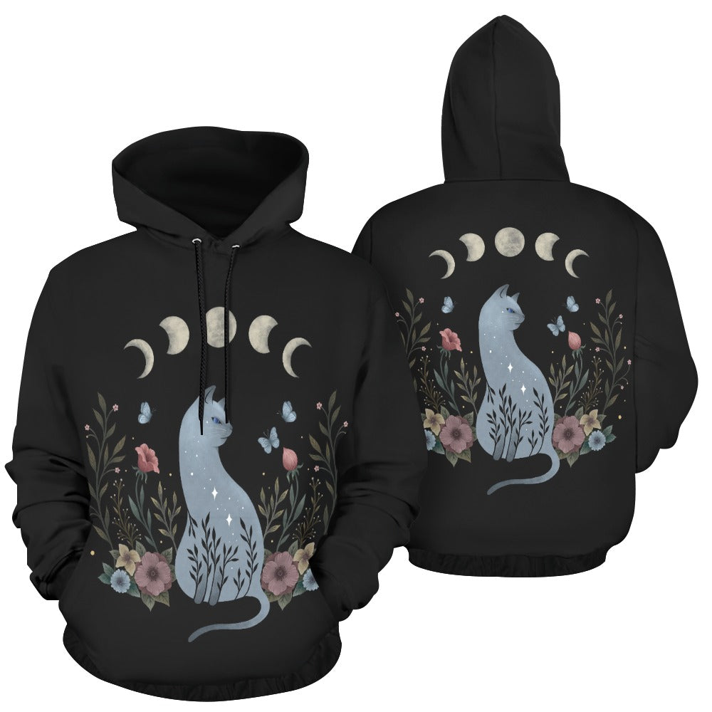 Episodic Drawing Cat On The Hill Hoodie