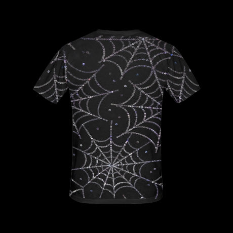 Glossy Spider Web Costume Shirt for Women