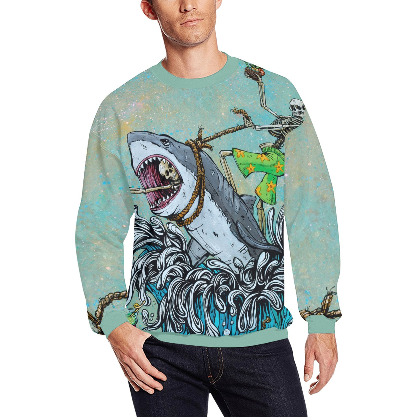 David Lozeau Great White Wave Sweater