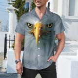 Bald Eagle Face Hawaiian Shirt | Button Up Down Shirt