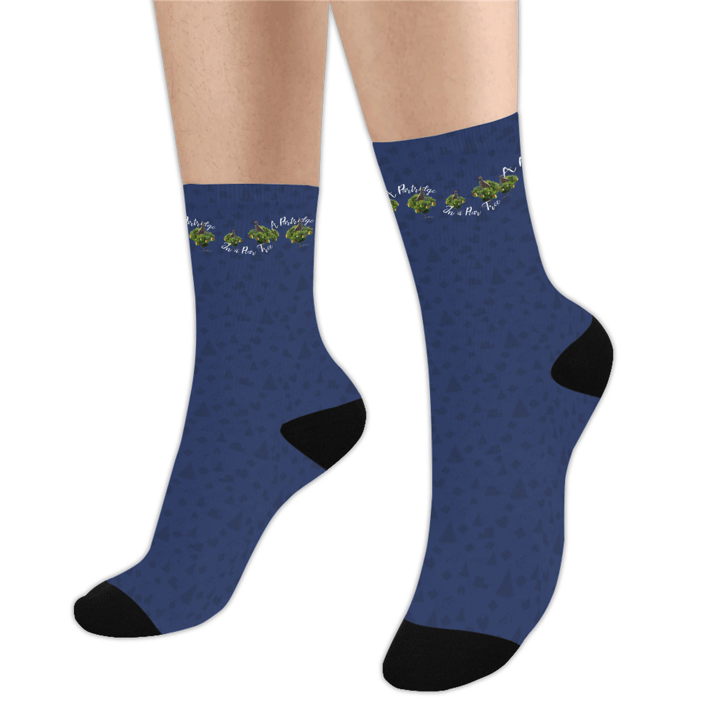 Partridge Pear Tree Christmas Socks