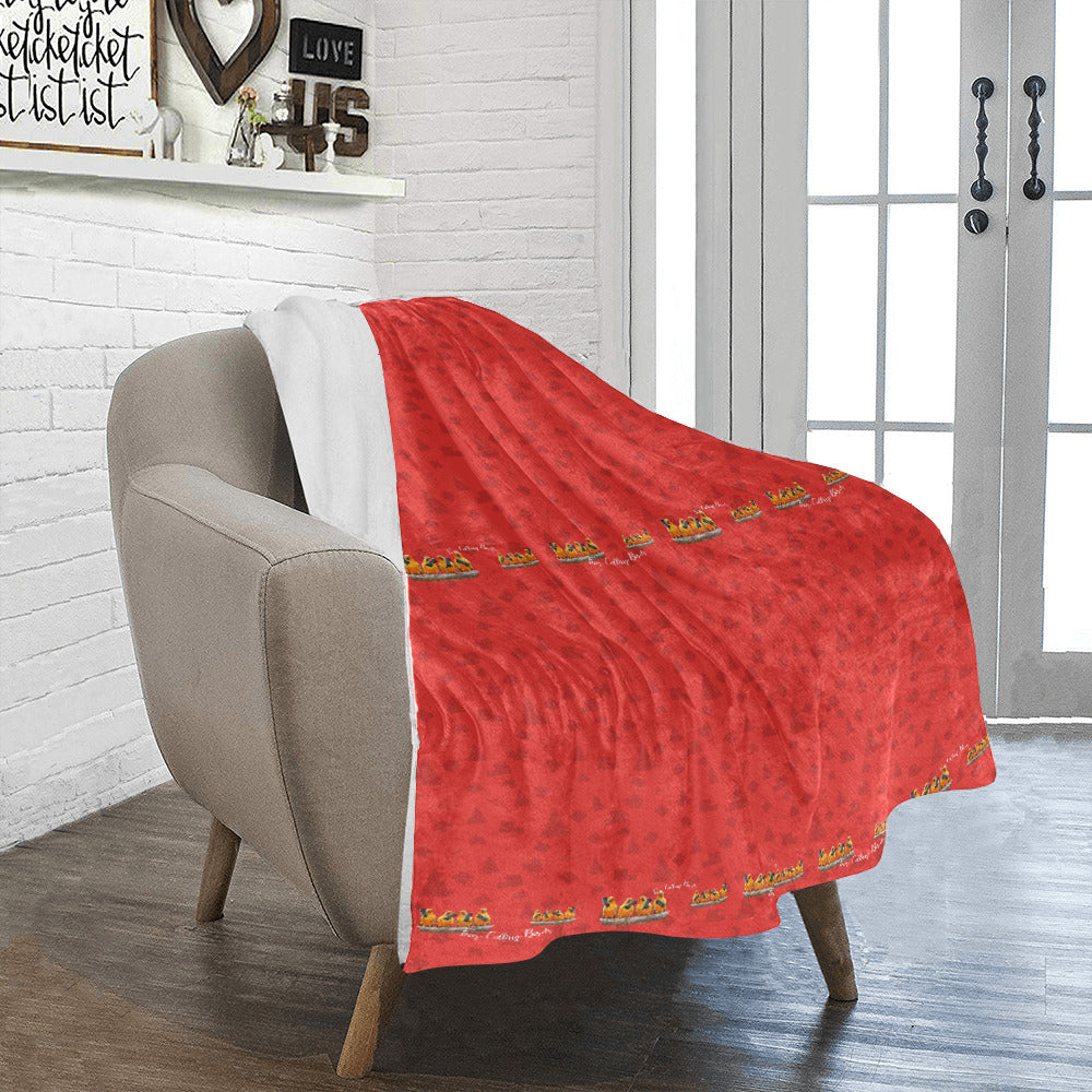 Days of Christmas Calling Birds Throw Blanket
